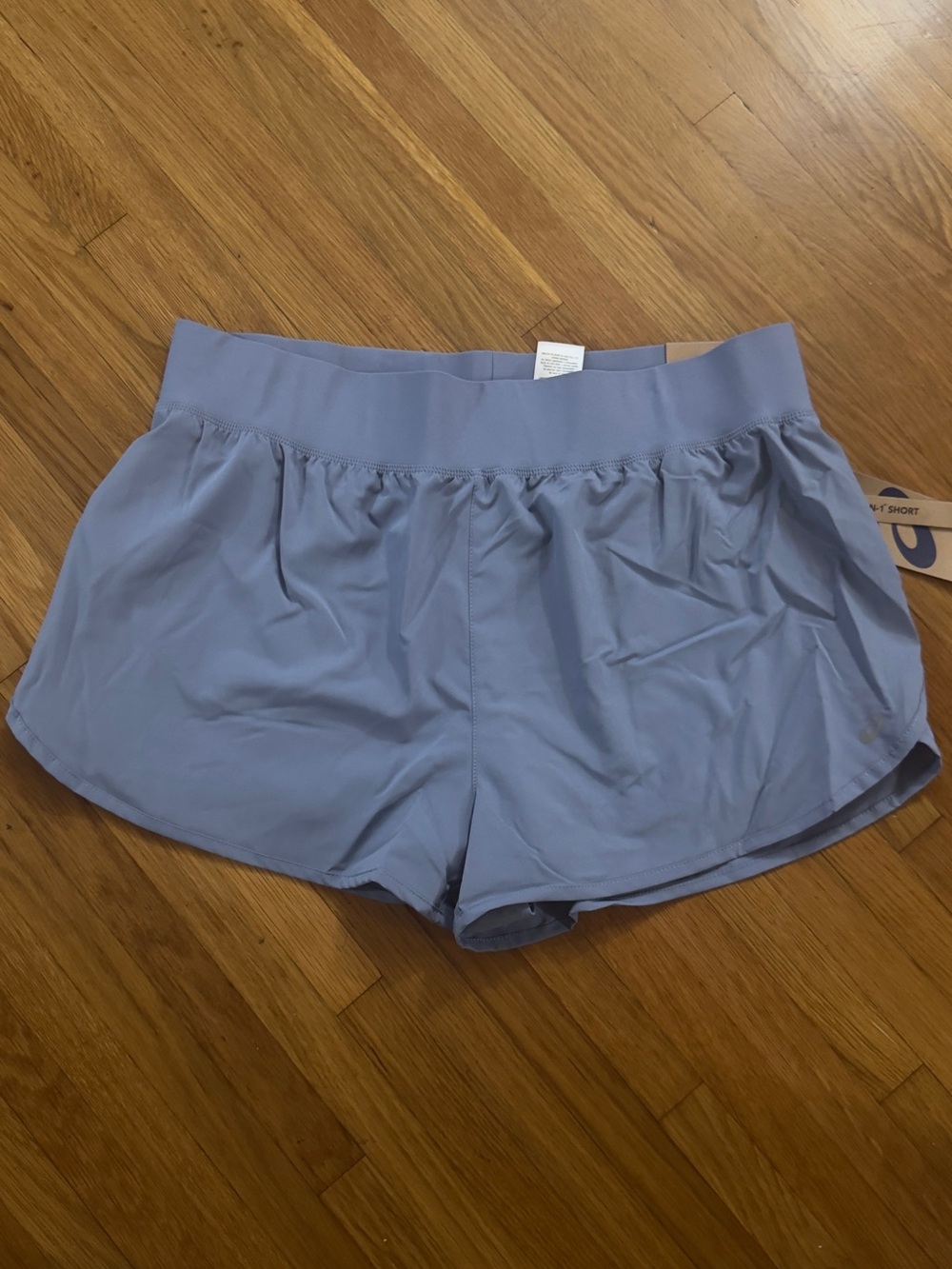 ASICS Women’s Running 2-N-1 Short Blue Size XL ~ ACSH3098WS5 NWT